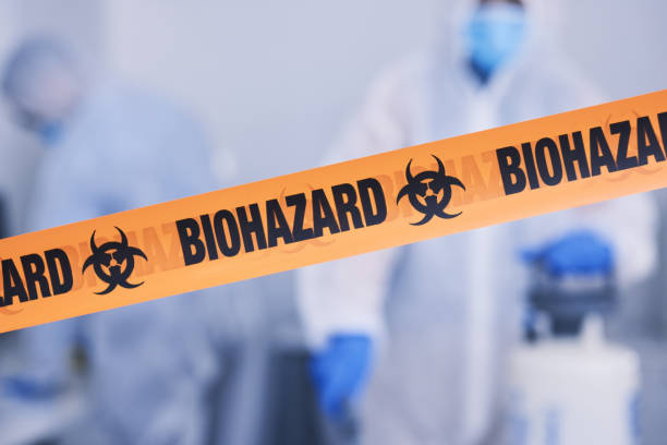 Professional Biohazard technician working in March Air Reserve Base, CA